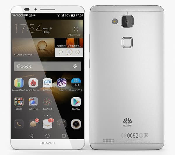 Huawei Ascend P7 Blanc Argent Huawei Ascend P7 Blanc