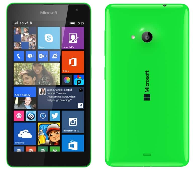 Microsoft Lumia 535 Vert Lumia 535 Vert