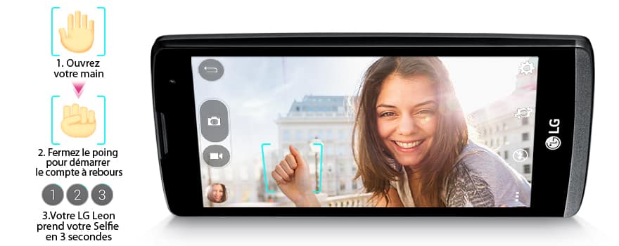 LG Leon 4G Noir 8 Go LG Leon 4G Noir 8 Go