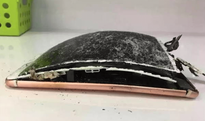 L'iPhone 7 ayant explosé suite à un problème de batterie