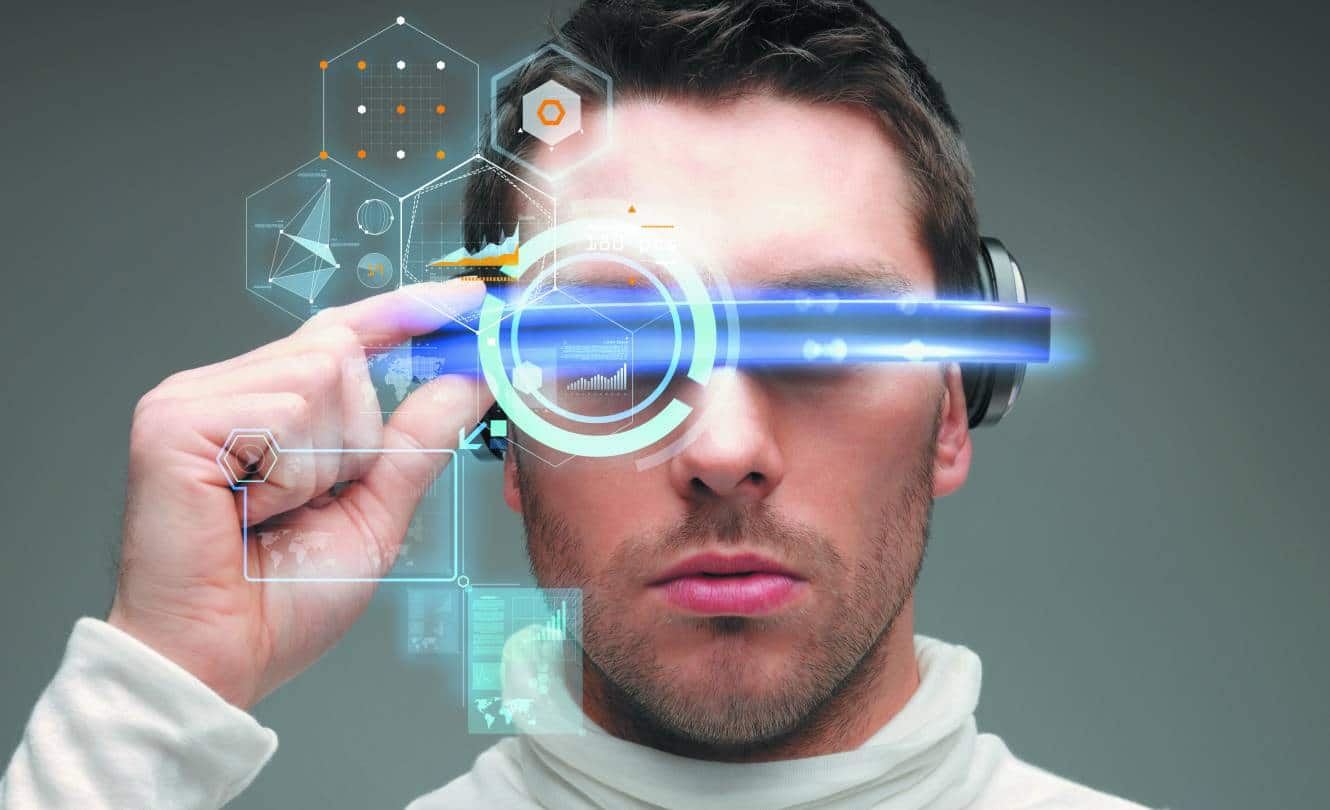un visuel de réalité augmentée sur lunettes