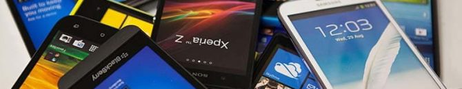 Des smartphones en vrac pour une vente d'occasions