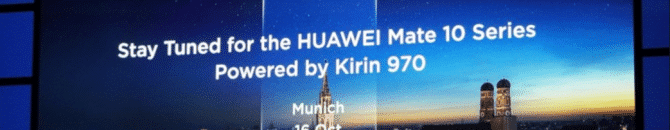 Rendez-vous le 16 octobre à Munich pour découvrir le Huawei Mate 10