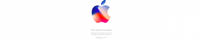 L'invitation à la keynote de rentrée d'Apple, présentation officielle de l'iPhone 8