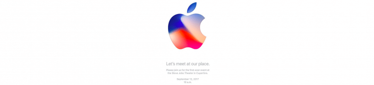 L'invitation à la keynote de rentrée d'Apple, présentation officielle de l'iPhone 8
