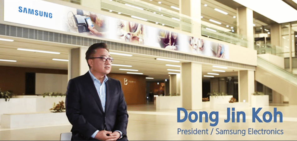 Le président de la division mobile de Samsung Electronics Koh Dong Jin