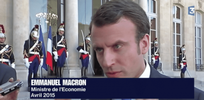 Emmanuel Macron au micro de France 3
