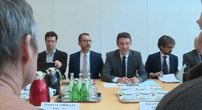 La rencontre entre Griveaux et les représentants syndicaux de Nokia