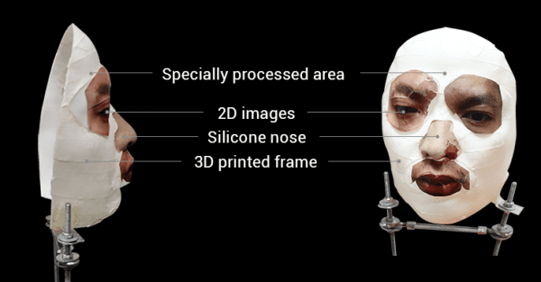 Le masque dont a été victime le Face ID d'Apple.