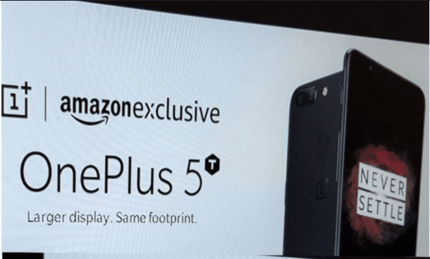L'évènement créé par Amazon pour la présentation du OnePlus 5T.