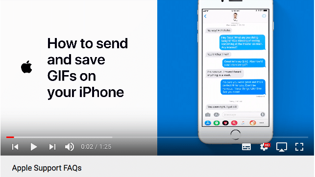 Apple Support répond aux questions fréquemment posées sur Youtube.