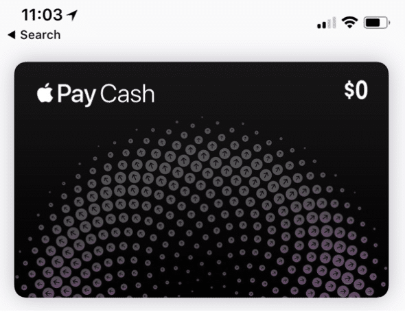 Apple Pay Cash sur iOS 11.
