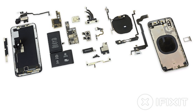 Composants nouveaux visibles en démontant l'iPhone X