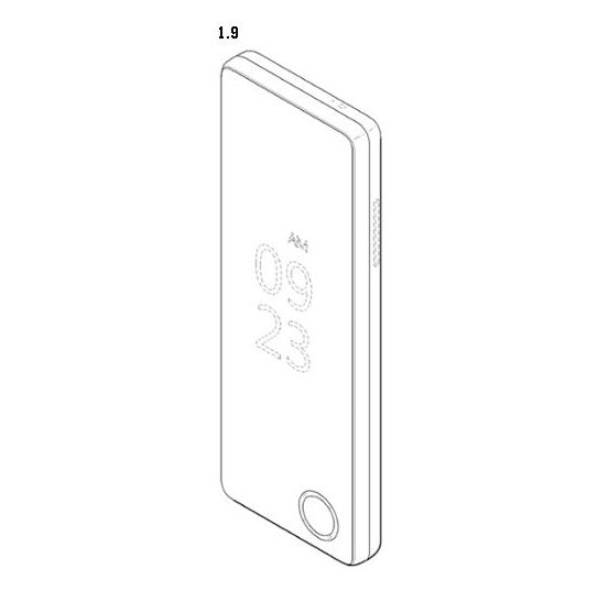 L'écran du prototype d'écran pliable de LG.