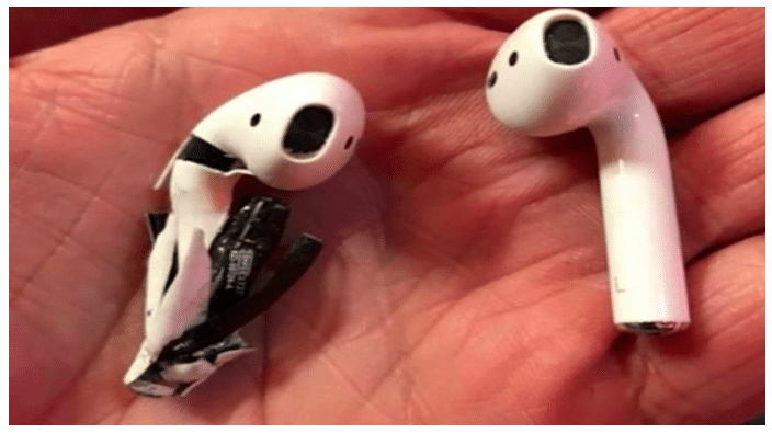 Apple mène l'enquête sur l'AirPod qui aurait explosé en Floride.