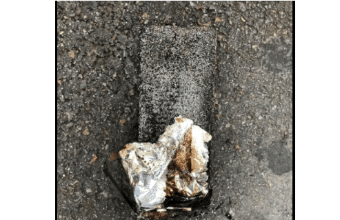 La batterie d'iPhone Apple qui a explosé à Zurich.