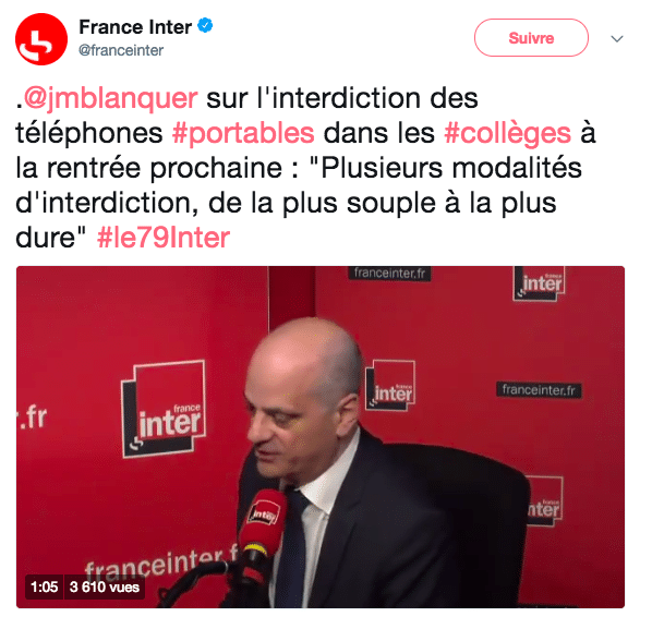 Le smartphone bientôt interdit dans les collèges.