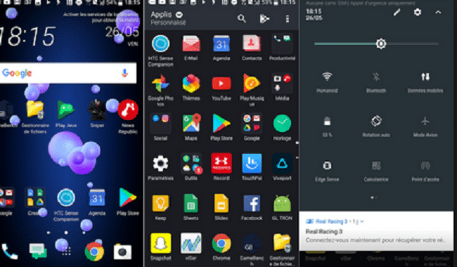Samsung interface graphique