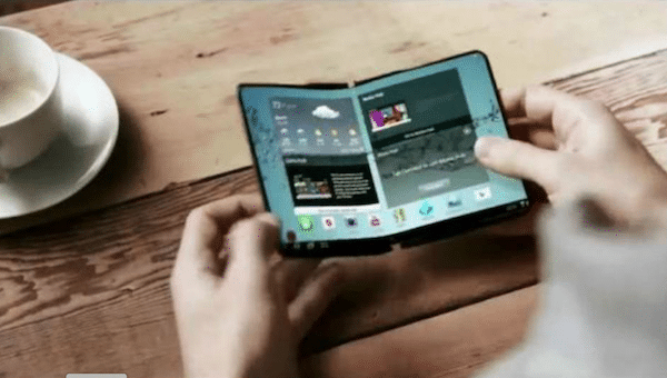 2014 concept smartphone pliable tablette Samsung.