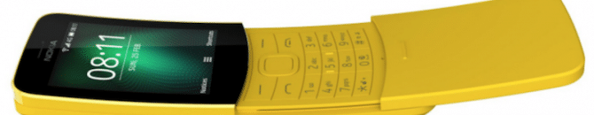 Écran incurvé Nokia 8110.