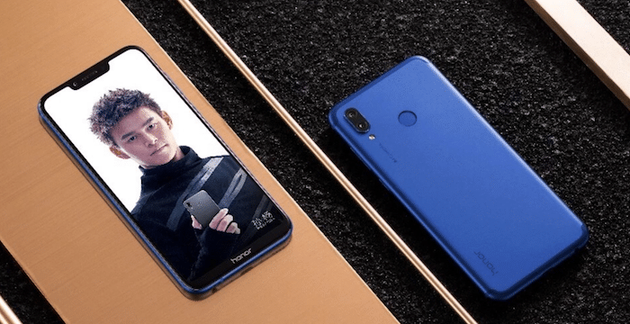 Honor play bleu écran à encoche