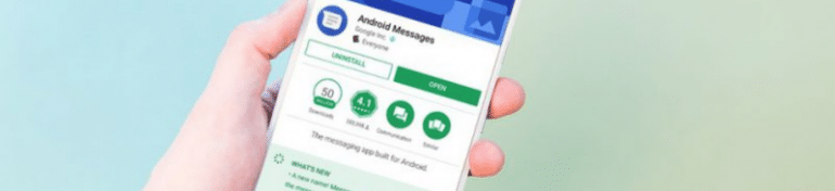 Android Messages mise à jour client web et nouveautés.