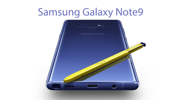 Le Galaxy Note9 de Samsung.