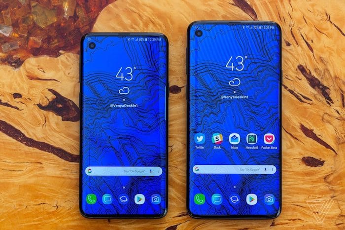 Les Samsung Galaxy S10 et S10+.