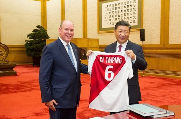 Xi Jinping en visite à Monaco.