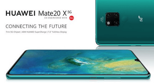Commercialisation du Mate 20X 5G de Huawei en Suisse.