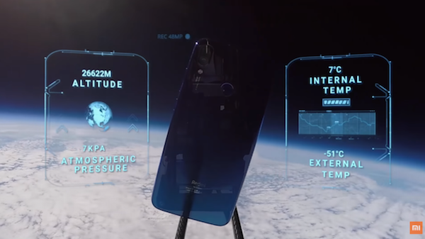 Pour se démarquer, Xiaomi a envoyé un smartphone dans l'espace