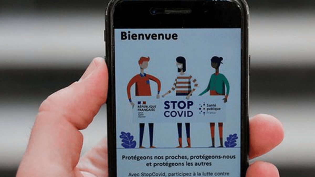La page d'accueil de StopCovid La page d'accueil de StopCovid